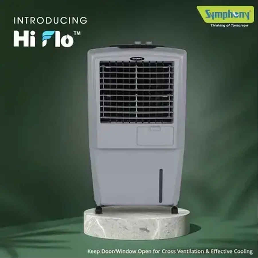 Symphony HiFLO 27 Personal Air Cooler | 27L Tank | High-Pressure Blower | 2700 Cu.M/Hr Air Delivery
