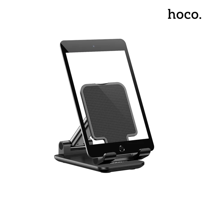 Hoco PH29A Carry Folding Desktop Stand | 120° Dual-Shaft Angular Matrix | Non-Slip Silicone Cushion Shield | White & Black Options