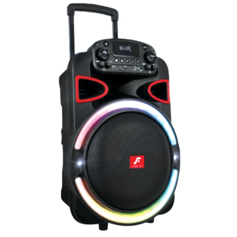 Yasuda 12" Bluetooth Trolley Speaker | High-Velocity Portable PA Sound Matrix | Wireless Media Logic | YS-12TF