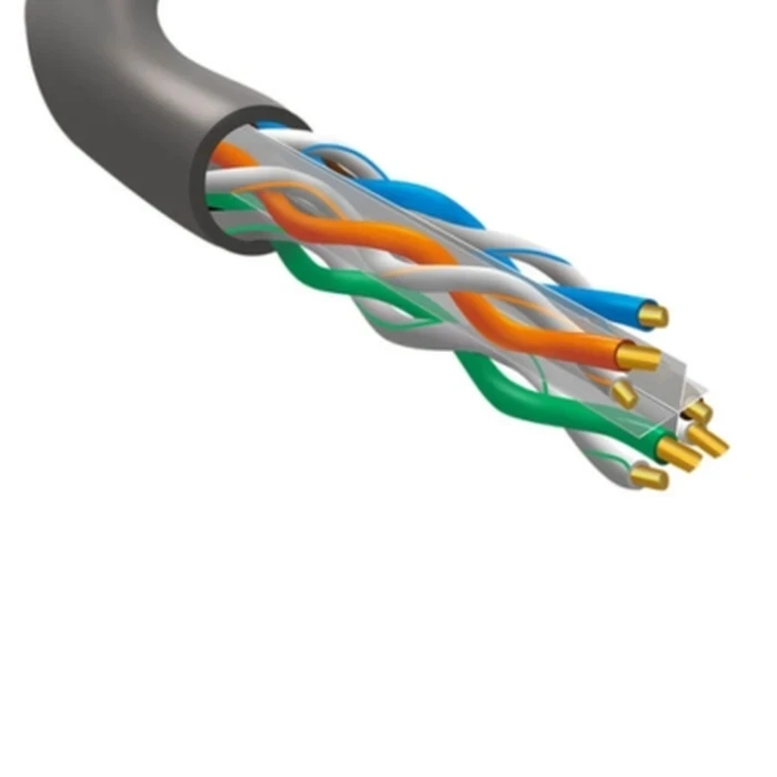Digicom DG-CAT64PCATP(ECO) Indoor CAT6 4-Pair CCA Cable | 250 MHz Bandwidth Logic | Gigabit Ethernet & POE Compatible | 305 Meters