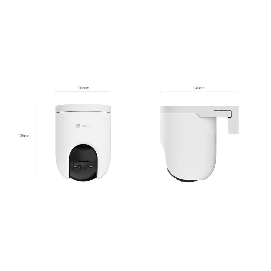 EZVIZ H8c Pro 4K Camera 431 - Ultra HD 4K, 360° Pan/Tilt, AI Human/Vehicle Tracking, Weatherproof Wi-Fi