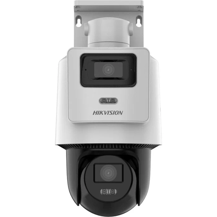 Hikvision TandemVu 4MP+4MP POE PT Network Camera | 1440p Quad HD Dual-Lens Panoramic & Motorized Tracking Combo CCTV | Smart Hybrid Light Human/Vehicle Detection 512GB SD Slot | IP66 Outdoor | DS-2SE2
