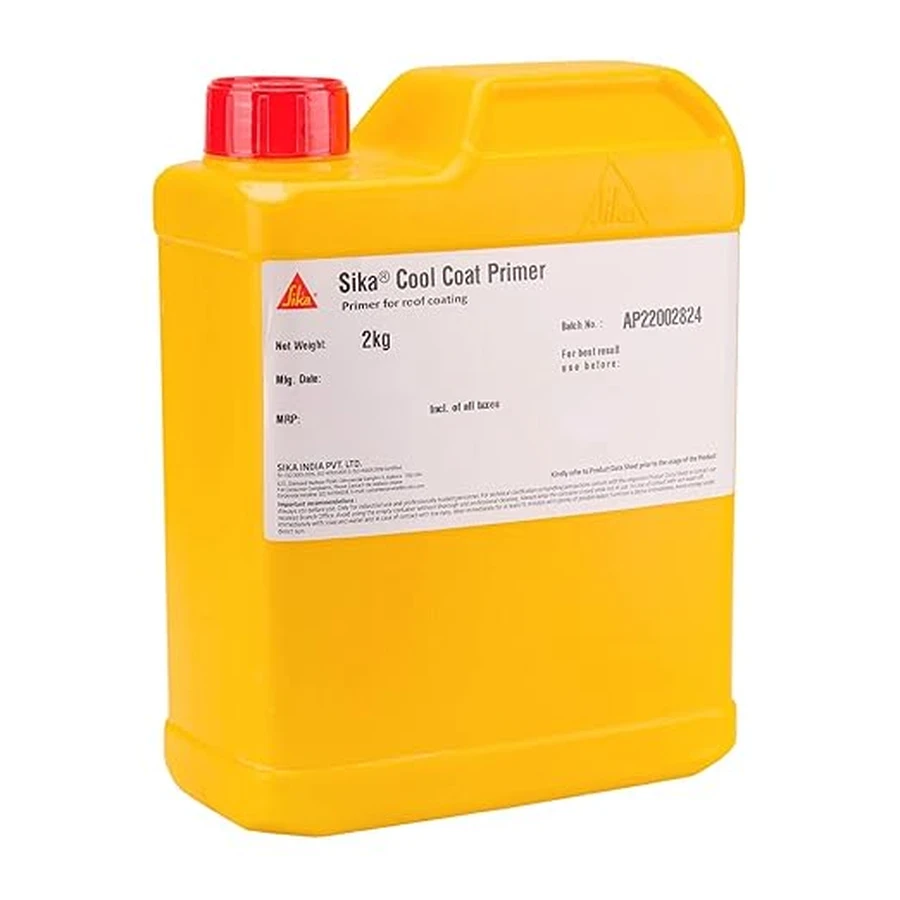 Sika Cool Coat Primer | 2Kg | Acrylic Co-Polymer Waterproof Primer | Efflorescence Resistant White Matte Finish
