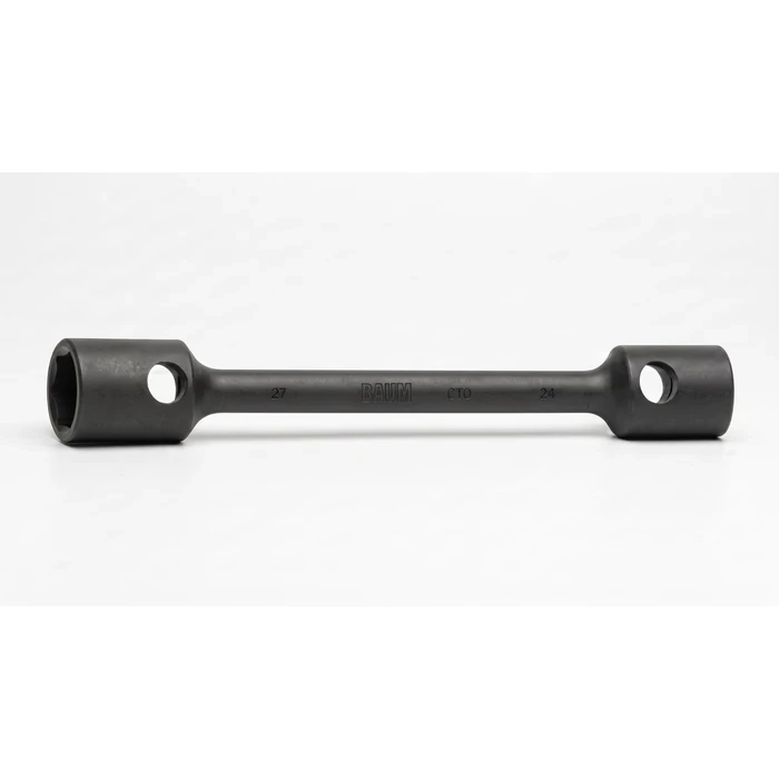 BAUM Heavy-Duty Long Two-Way Wheel Wrench | Premium Forged Chrome Vanadium Elliptical Truck Spanner with Black Phosphated Armor | Model ART 252A LONG