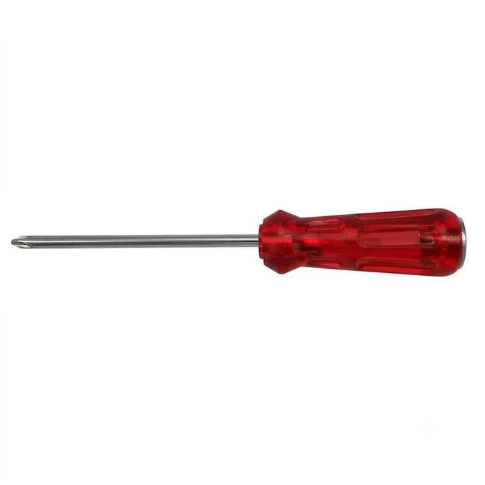 BAUM Heavy-Duty Reversible 2-in-1 Striking Head Screwdriver | Chrome Vanadium Steel Blade with Red Acetate Handle & Magnetic Tips | Model ART 317A (6mm Shank, Sizes 100mm to 250mm)