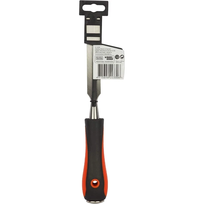 BLACK+DECKER 3-Piece High-Carbon Steel Bevel-Edge Wood Chisel Set (12mm, 18mm, 25mm) | Wooden Handle Joinery & Mortising Carpentry Kit | BDHT16695 / BDHT16696 / BDHT16697