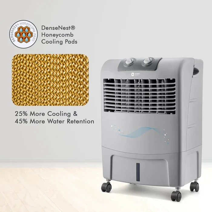 Orient Smartcool DX 24L Personal Air Cooler | 140W High-Performance DensiNest Honeycomb Evaporative Blower | 1300 Cu.m./hr Air Delivery 3-Speed Control | CP2302H