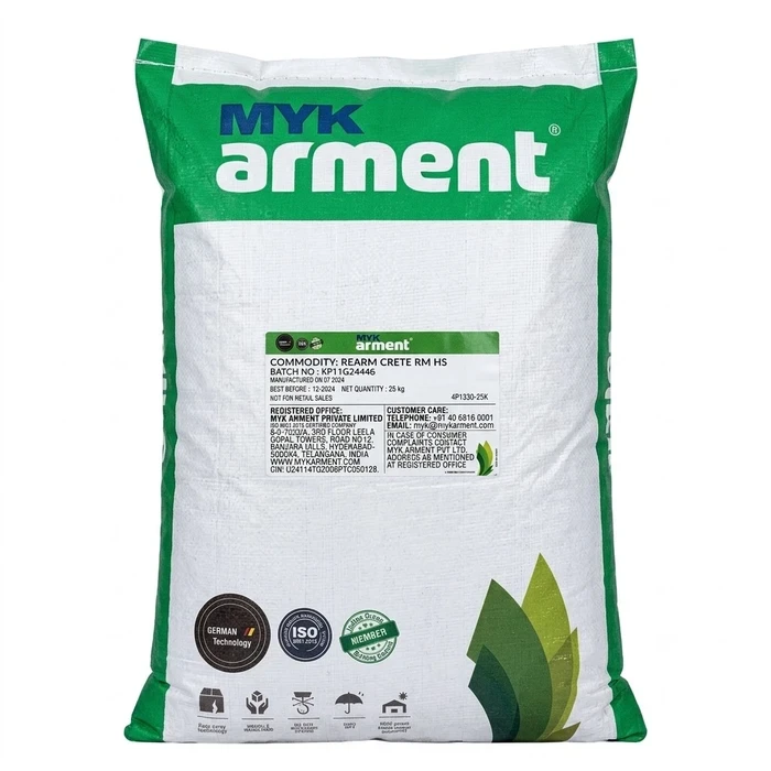 ReArm Crete RMHS 1-Component Polymer-Modified Concrete Repair Mortar | High-Strength Hand & Machine Dry-Spray Restoration Compound | 25kg Bag