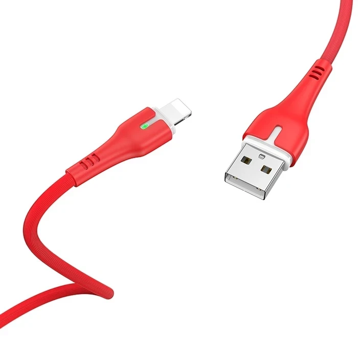 HOCO Surplus Charging Cable | Lightning High-Fidelity Connectivity Logic | 2.4A Power Matrix | X45