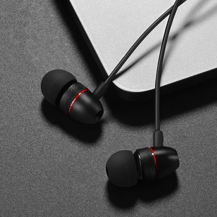 HOCO MAGNIFICENT Universal Wired Earphones with Mic | 10mm Driver | Black, Red, Silver Finish | M59