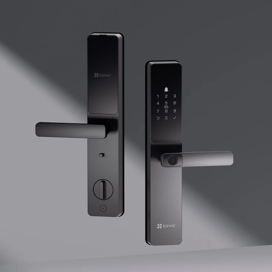 EZVIZ DL05 Smart Fingerprint Wi-Fi Door Lock (7-in-1 Keyless Entry, Aluminum Alloy, Metallic Grey) | CS-DL05-R100-WBCP-GR