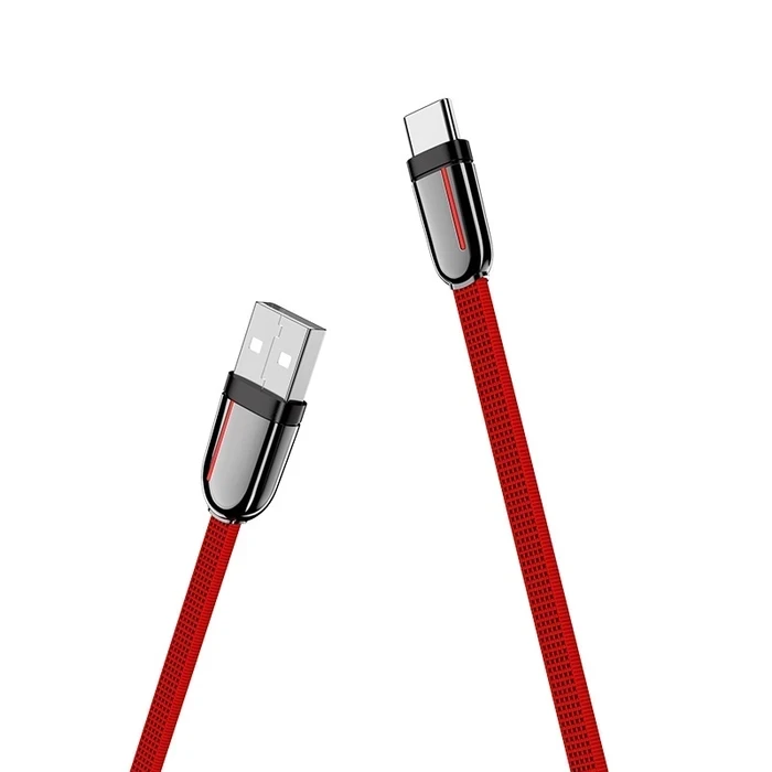 Hoco Grand Charging Cable | Type-C Connectivity Logic | Zinc Alloy & Fabric Weaving Matrix | U74
