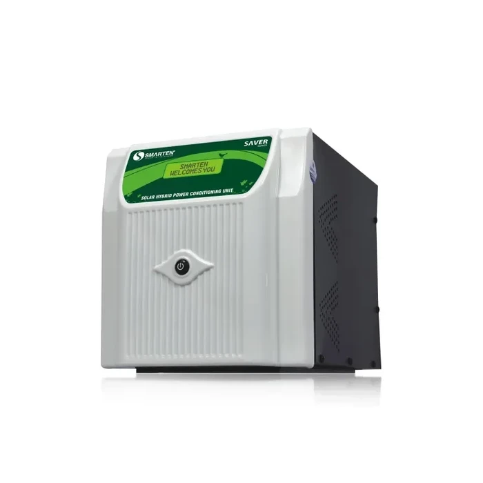 Smarten Saver Series 3200VA 24V Pure Sine Wave Dual-Battery Hybrid Solar PCU with Advanced PWM Controller, Under 10ms UPS Transfer & 90V Low-Voltage Smart Charging | SAVER 3200