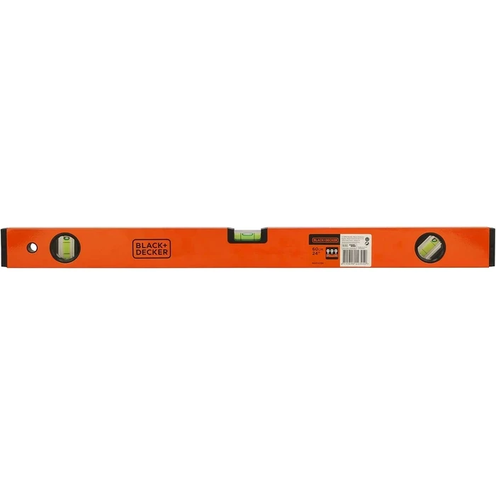 BLACK+DECKER Heavy-Duty Aluminium Box Beam Spirit Level Set (400mm, 600mm, 1000mm) | High-Visibility Magnified Block & Plumb Vials | BDHT43188 / BDHT43189 / BDHT43190