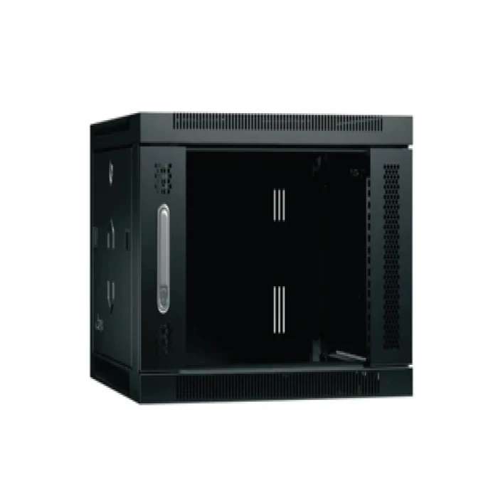 Ziasys 6U Wall Mount Network Rack Cabinet with Lockable Toughened Glass Door & Welded CRCA Steel Body (40 Kg Load) - Z-RCWM06U/400