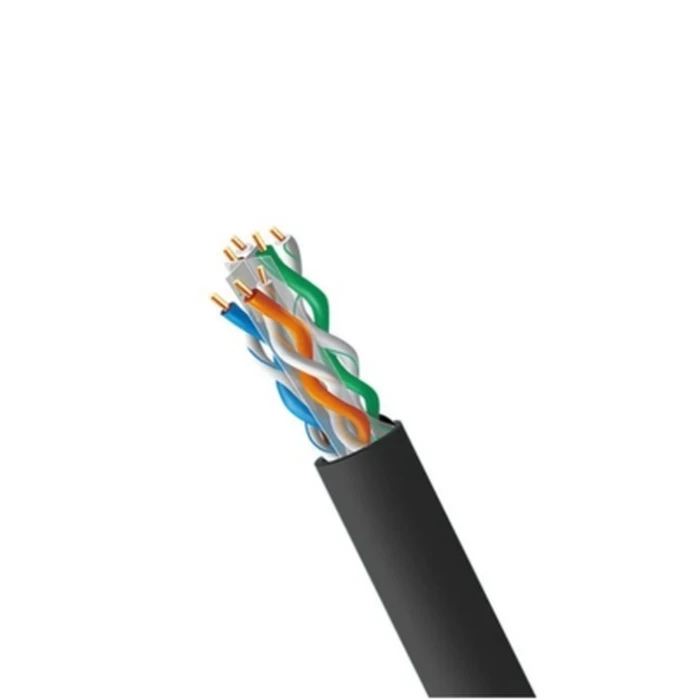 Digicom DG-CAT64PCATP(ECO) Indoor CAT6 4-Pair CCA Cable | 250 MHz Bandwidth Logic | Gigabit Ethernet & POE Compatible | 305 Meters