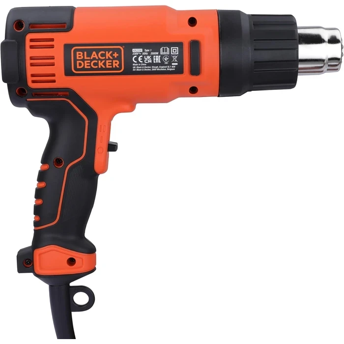 BLACK+DECKER 2000W Heavy-Duty Variable Temperature Heat Gun Kit with 8 Accessories & Scrapers | Dual Airflow Thermal Stripper | KX2200K-QS