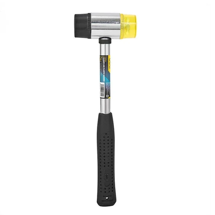 Deli 40mm Installation Hammer with One-Piece Solid Steel Handle | 315mm Professional Soft Striking Mallet with Shock-Absorbing PVC Grip | EDL5340