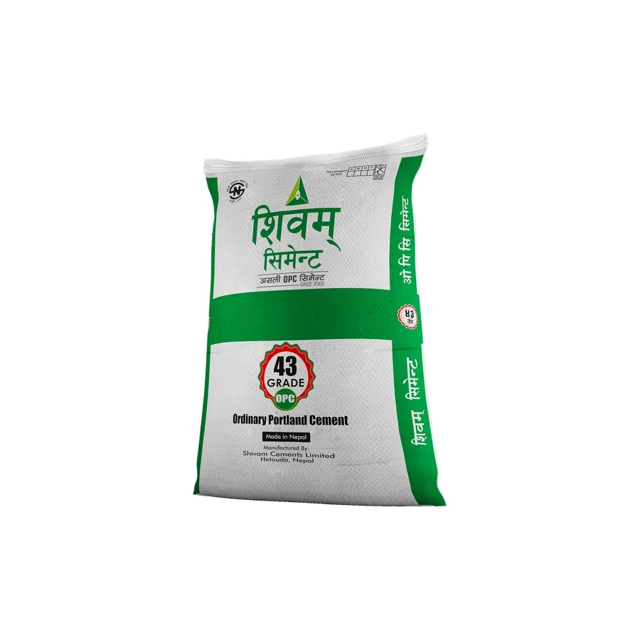 Shivam OPC 43 Grade Cement | 50kg Heavy-Duty Bags | High-Strength Ordinary Portland Cement for RCC Frameworks, High-Rise Columns, and Infrastructure Projects