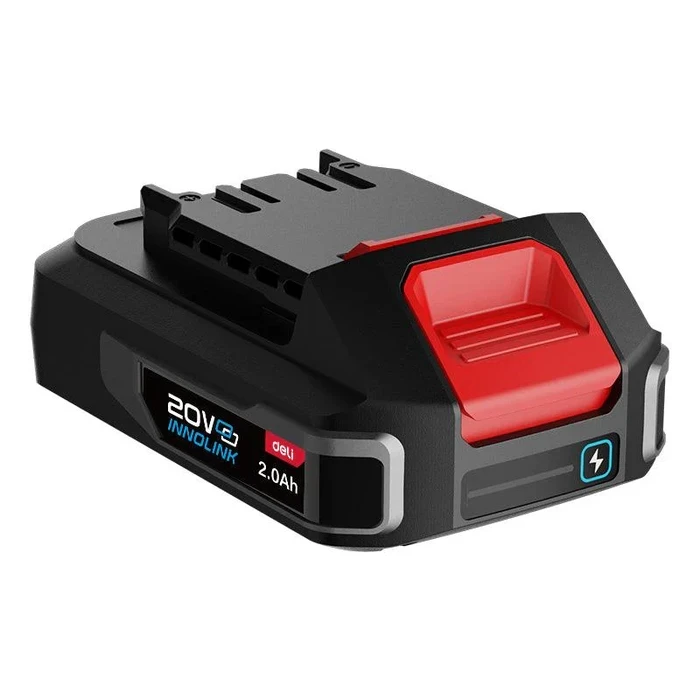 Deli Tools 20V Lithium-Ion Power Pack 2.0Ah High-Performance Cordless Power Tool Battery with 500+ Cycle Life & 20V System Battery | EDE-DC20A2