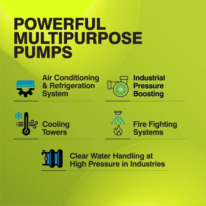 Kirloskar KDT / KDT+ Series Two-Stage Centrifugal Monobloc Pump | 102m High-Head CED Anti-Rust Coated Water Pump for HVAC, Firefighting & Industrial Boosting