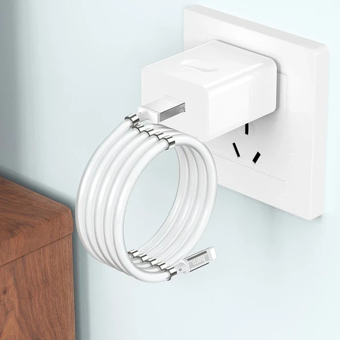 Hoco Magic Magnetic Charging Cable | 10-Magnet Tangle-Free Logic | Stainless Steel Connectivity Matrix | U91
