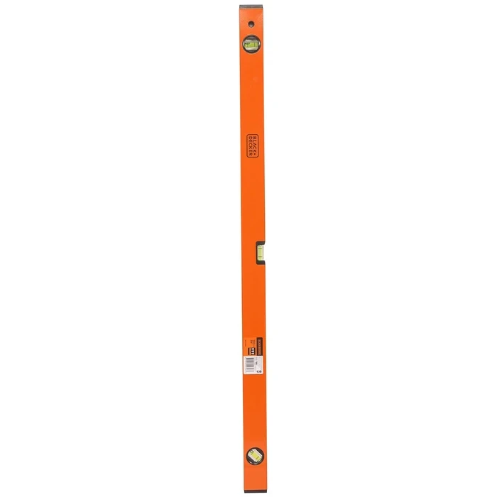 BLACK+DECKER Heavy-Duty Aluminium Box Beam Spirit Level Set (400mm, 600mm, 1000mm) | High-Visibility Magnified Block & Plumb Vials | BDHT43188 / BDHT43189 / BDHT43190