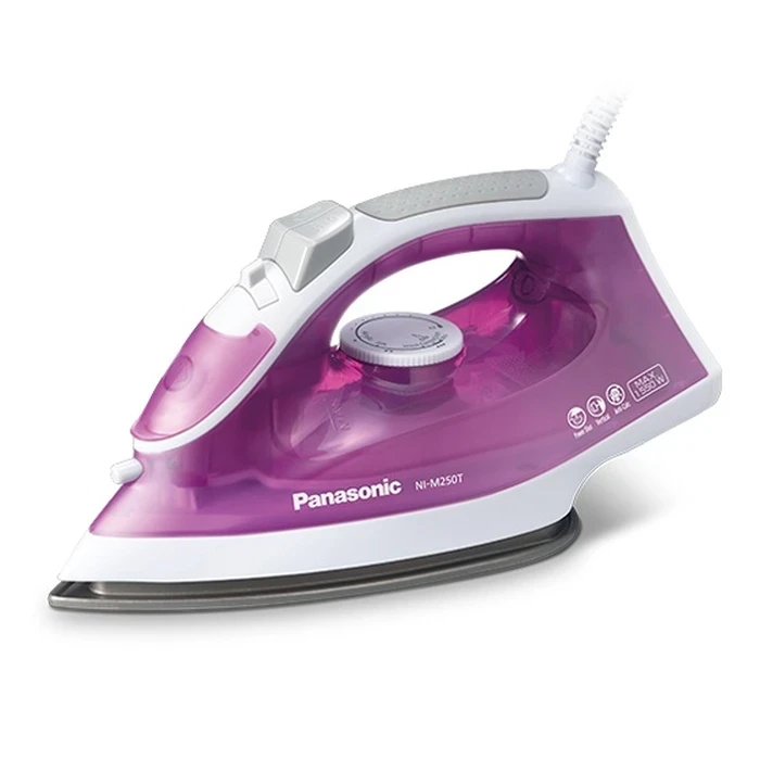 Panasonic 1550W Automatic Steam Iron with Titanium-Coated Soleplate | 210ml Water Tank & Anti-Calc Protection System | Model NI-M250TGSG
