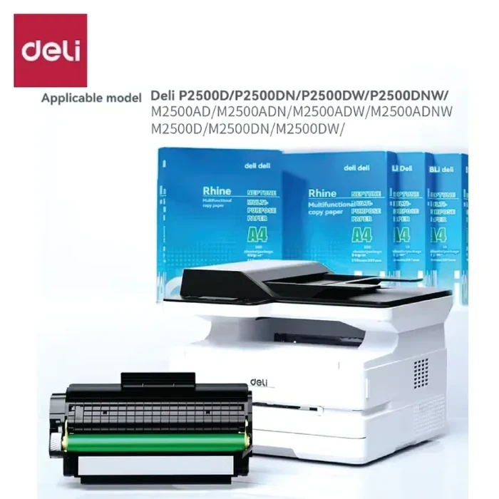 DELI High-Capacity Laser Printer Toner Cartridge | 3,500 Sheets Refillable Black Toner for P2500 & M2500 Series | T1 / T31-EA1
