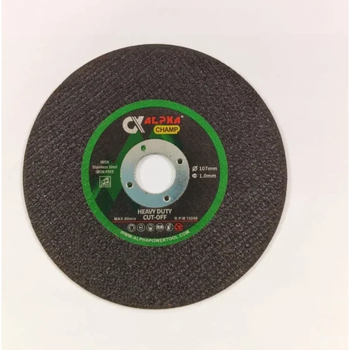Alpha Plus 4" (105x1.2x20mm) Ultra-Thin Stainless Steel & Metal Cut-Off Wheel (12,200 RPM) | 50-Piece Pack