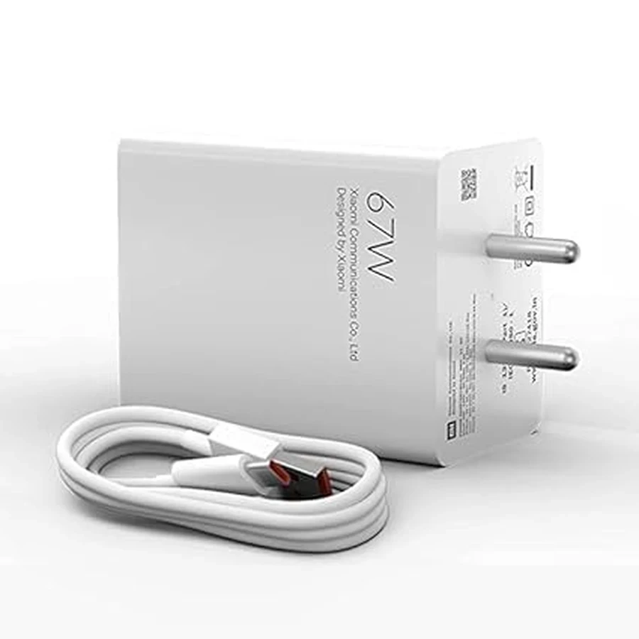 Mi 67W SonicCharge 3.0 Charger Combo MDY-13-EC - High Power, 100cm 6A Type C Cable Included, Global Input (White)