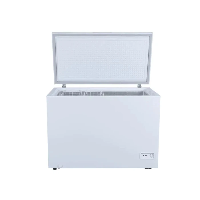 Akaritek 300L Hard Top Chest Deep Freezer (-25°C Max, 70mm Insulation) | Embossed Aluminum Liner & Inside Light with Lock & Key | Model AK-DF300A