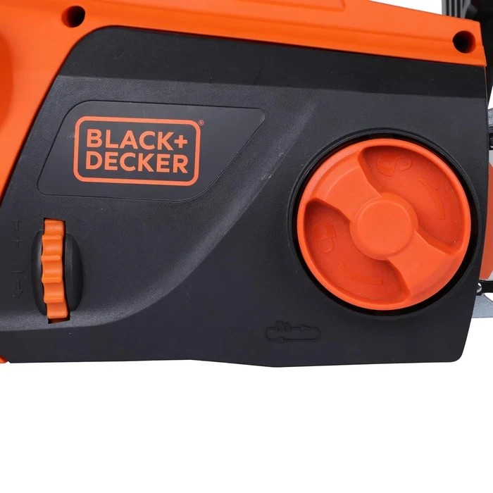 BLACK+DECKER 2200W 45cm (18") Corded Electric Chainsaw | Tool-Free Chain Tensioning & Auto-Oiling Safety Brake Log Cutter | BECS2245-IN