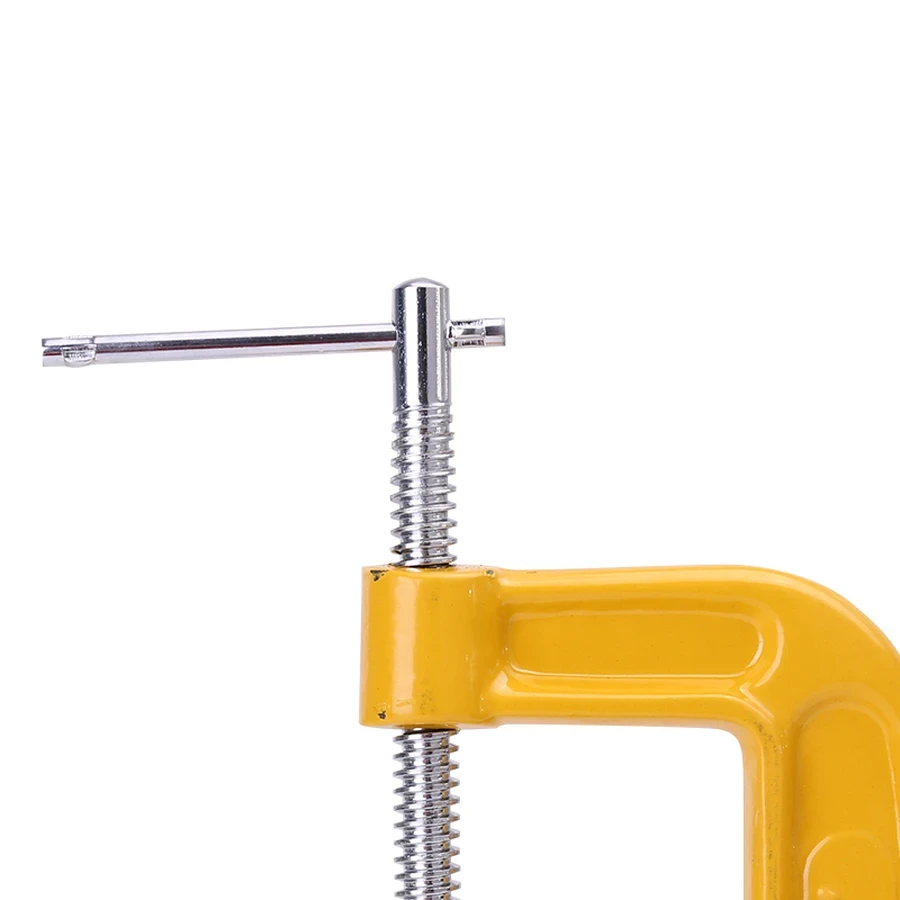 Deli Heavy Duty G Clamp 4" Durable Steel Frame C-Clamp for Small-Scale Woodworking, Gluing & Workshop Fixturing | EDL-G204