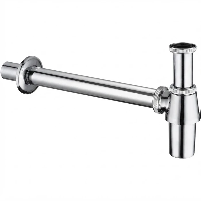 Toyo Chrome Full Solid Brass Exposed Washbasin Bottle Trap | TOYO-2105