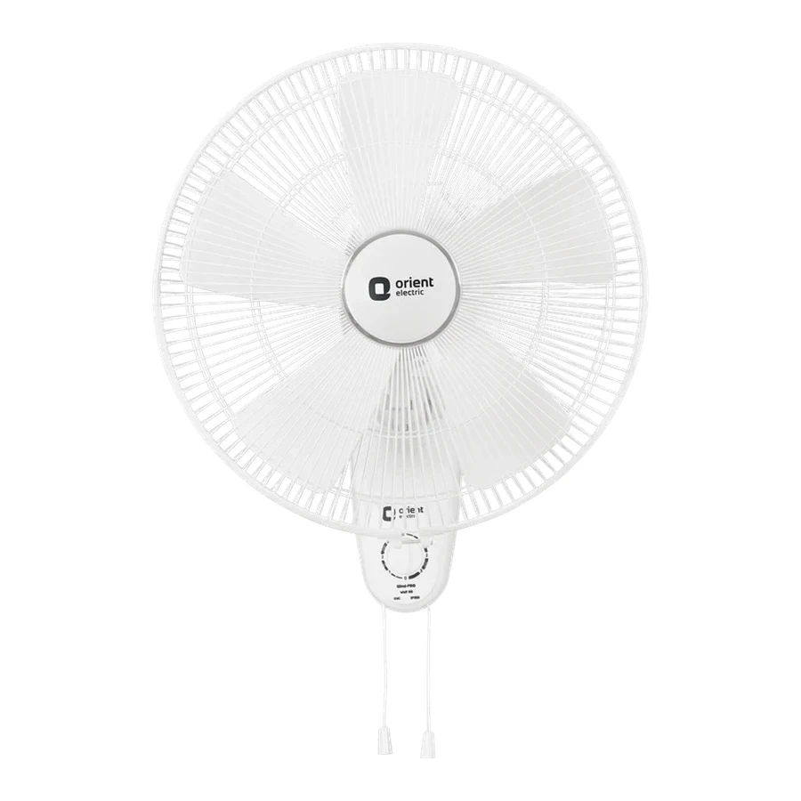 Orient Wind Pro Wall 80 Fan 16-inch | 85W High-Power Motor | 3-Speed Settings | High-Velocity Air Delivery | White