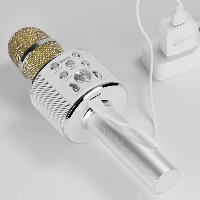 Hoco Cool Sound KTV Microphone | Wireless V4.2 Connectivity | 1800mAh Power Logic | Black BK3