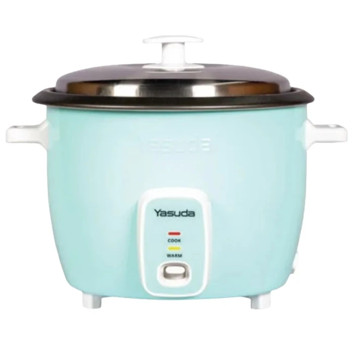 Yasuda Drum Type Automatic Rice Cooker | Durable 0.35mm Stainless Steel Shell & Thick Thermal Base | Japanese Ferro Design & Anodized Non-Stick Basin | YS-1000Y / YS-1500Y / YS-1800Y