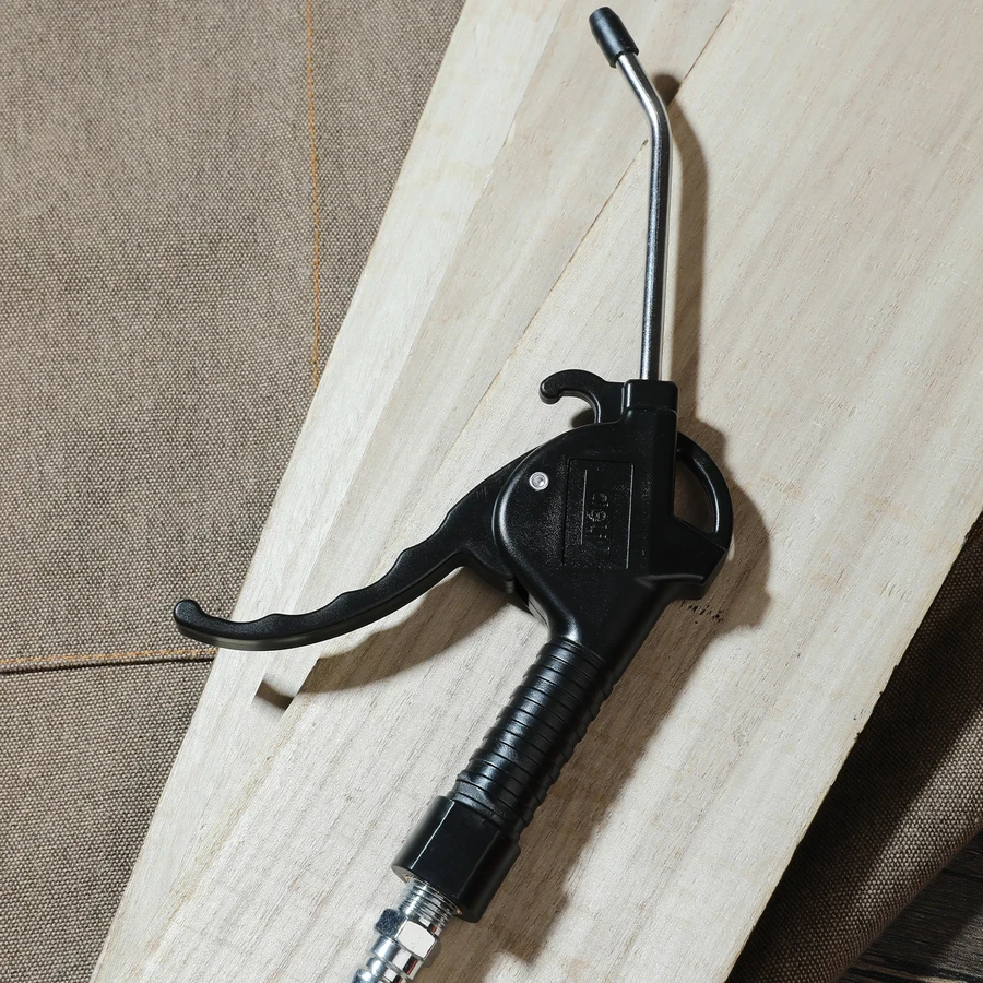 Deli 100mm Professional Pneumatic Air Blow Gun | Heavy-Duty Precision-Forged A3 Steel Duster with 350L/min High Airflow | EDL-XQ01