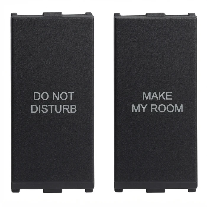 Anchor Roma Urban 2-Module (2M) DND / MMR Internal Unit | Bedside Do Not Disturb & Make My Room Hotel Signaling Switch | 66702GB (Graphite Black)