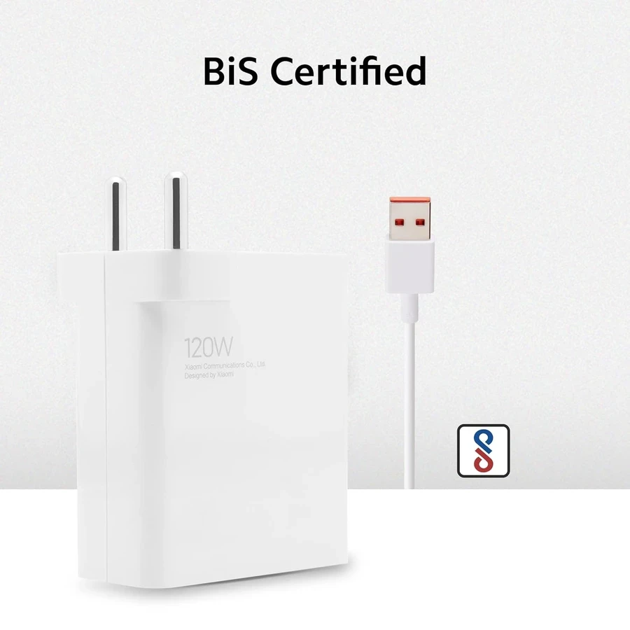 Xiaomi 120W HyperCharge Combo 40599 - Single Port USB Fast Wall Charger for Laptops, Tablets, and Phones