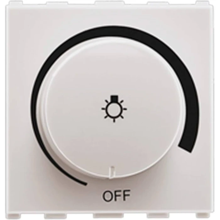 Anchor Roma 66507 150W Dimmer for LED Lamps | 240V Flicker-Free Phase-Control | 2-Module Modular | Flame Retardant Shield