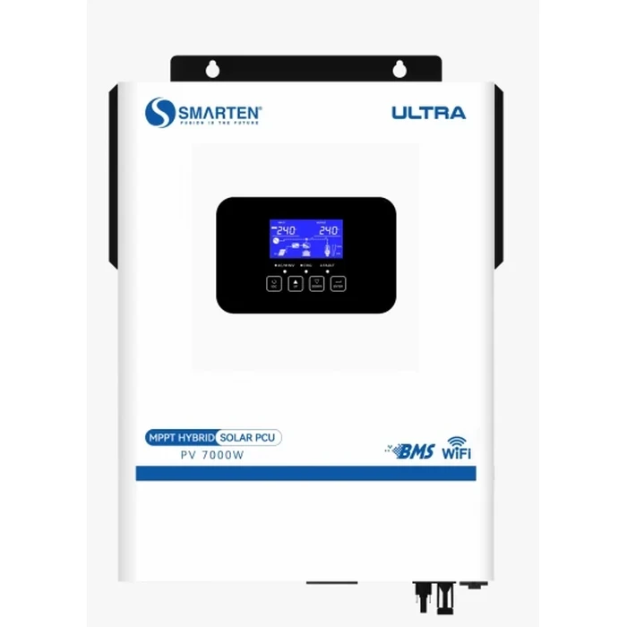 Smarten Ultra Series 7kW (7000W) 48V Pure Sine Wave On-Grid & Off-Grid Solar Hybrid Inverter with 14kVA Surge, 8000W MPPT PV Input & BMS Communication | ULTRA 7000