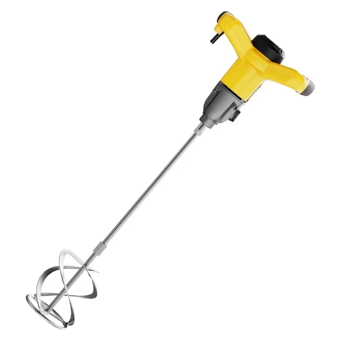 Deli Tools 1400W Heavy Duty Electric Mixer | Pure Copper Variable Speed Paint Mortar Cement Blender with Soft Start & Constant Speed Tech | EDC176