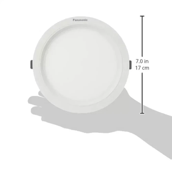 Panasonic Round LED PC Recessed Panel Downlight (6W, 10W, 15W) | Built-In Driver False Ceiling Light in 3000K Warm & 4000K Natural White | PPAM Series