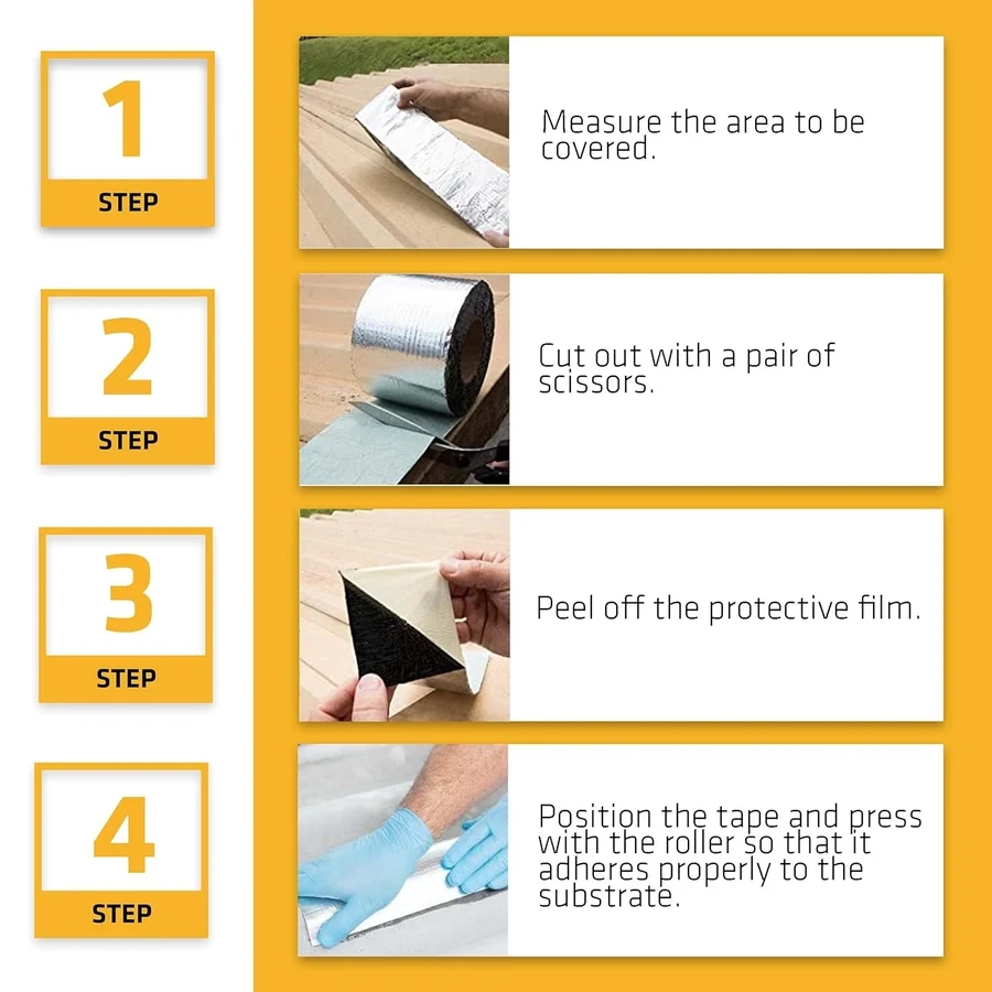 Sika Multiseal AP Self Adhesive Sealing Tape 10m x 100mm 724826 | Bituminous Waterproof Repair | Multi Surface Compatibility | Grey