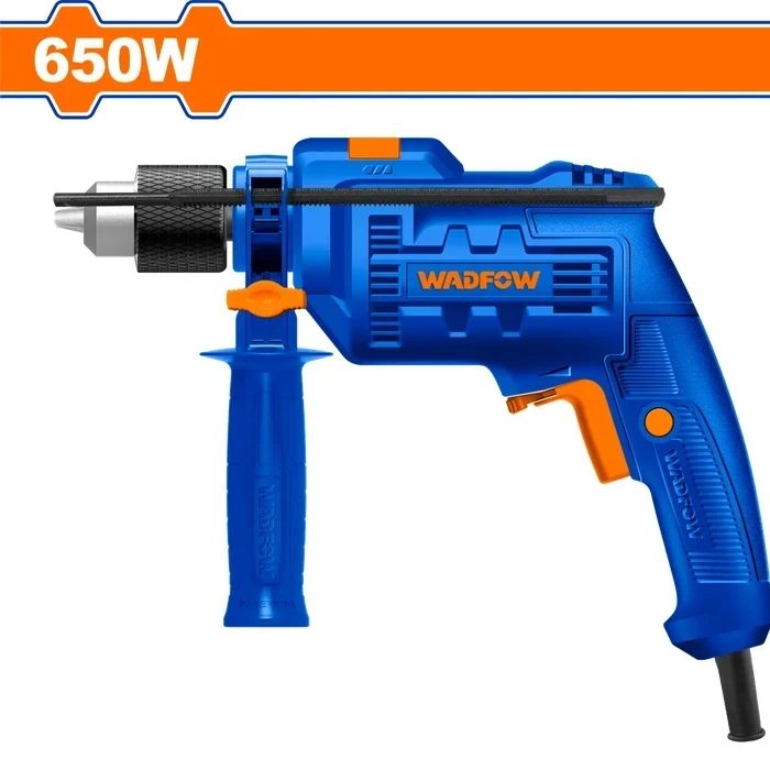 Wadfow 650W Corded Impact Drill Machine with Variable Speed Control | 13mm Keyed Chuck Dual-Mode Hammer & Rotary Drilling Power Tool | WMD15651