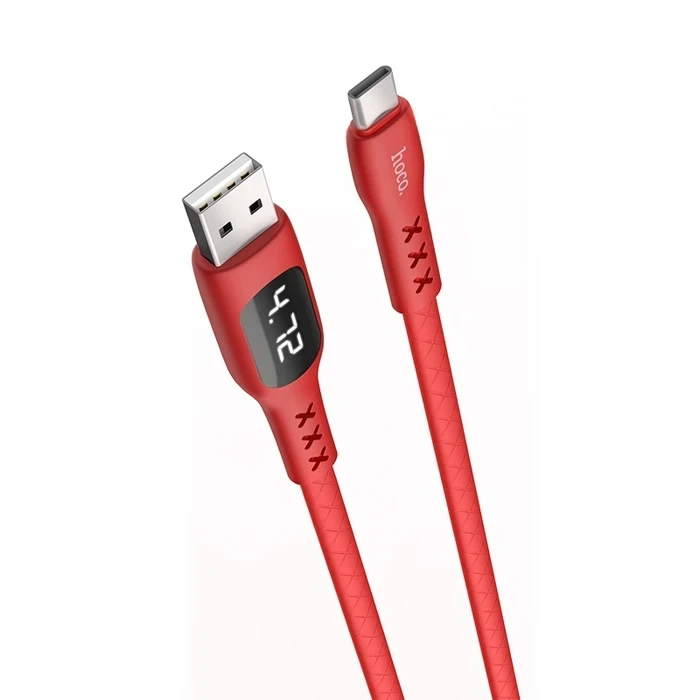 HOCO Sentinel Charging Cable | Type-C Connectivity Logic | 3A High-Fidelity Power Matrix | Timing Display | S6