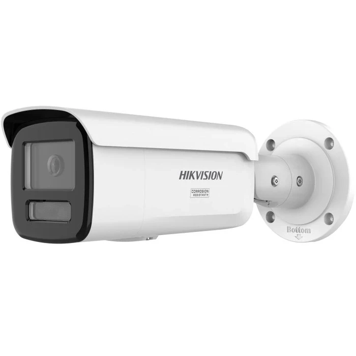 Hikvision 8MP 4K Smart Hybrid Light IP Camera | 24/7 Full-Color ColorVu & 130 dB WDR Bullet CCTV | Deep Learning Human/Vehicle Classification Face Capture | NEMA 4X Anti-Corrosion IP67 Outdoor | DS-2C