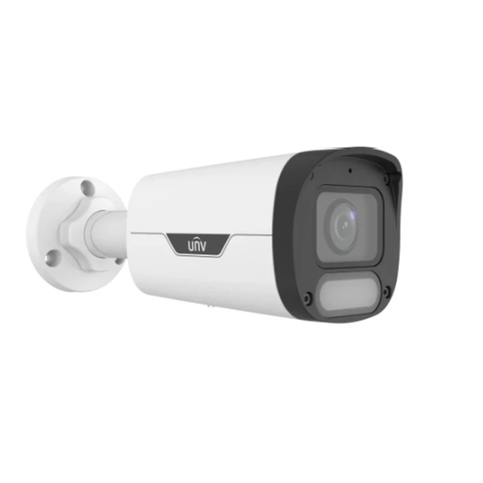 Uniview 2MP ColorHunter Wise-ISP Fixed Bullet IP Camera | F1.0 Lens 120dB WDR 30m Warm Light Built-in Mic IP67 PoE | IPC2312LE-ADF40KM-WP